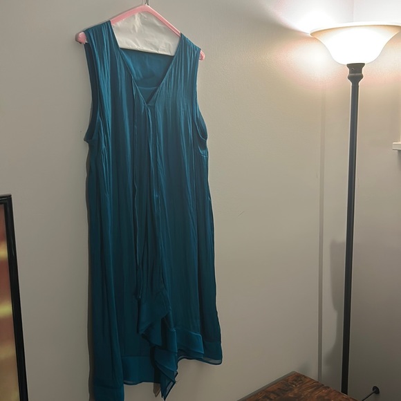 Vera Wang Dark Teal Dress - Picture 1 of 7